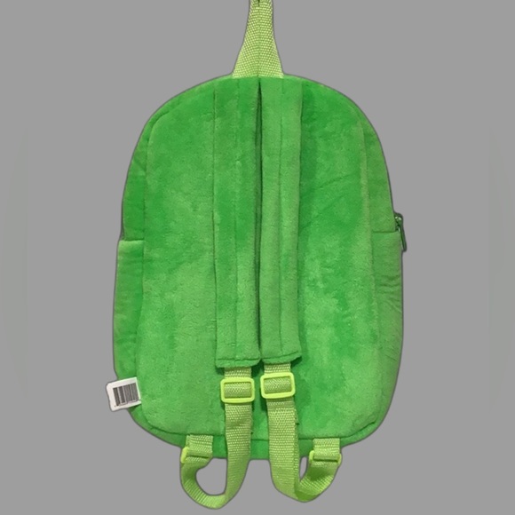 NEW Pack Mates Fuzzy Backpack, Embroidered, Glittery “OMGosh”, Green - Picture 8 of 13